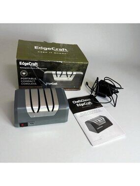 Hardly Used! EdgeCraft Rechargeable Two-Stage DC 220 Electric Knife Sharpener